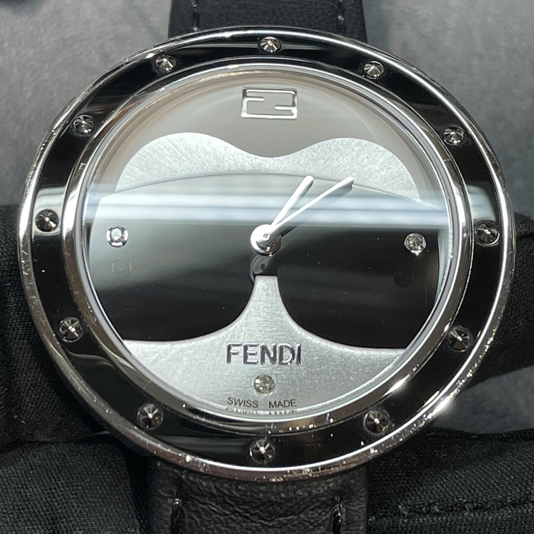 FENDI フェンディ ﾏｲｳｪｲ 35000M シルバー/ブラック クォーツ【432