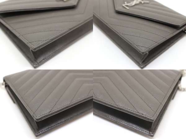 SAINT LAURENT サンローラン エンべロープ チェーンウォレット