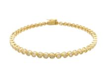 JEWELRY　貴金属・宝石　ダイヤモンド　ブレスレット　テニスブレス　K18　ゴールド　D1.00ct　9.0g