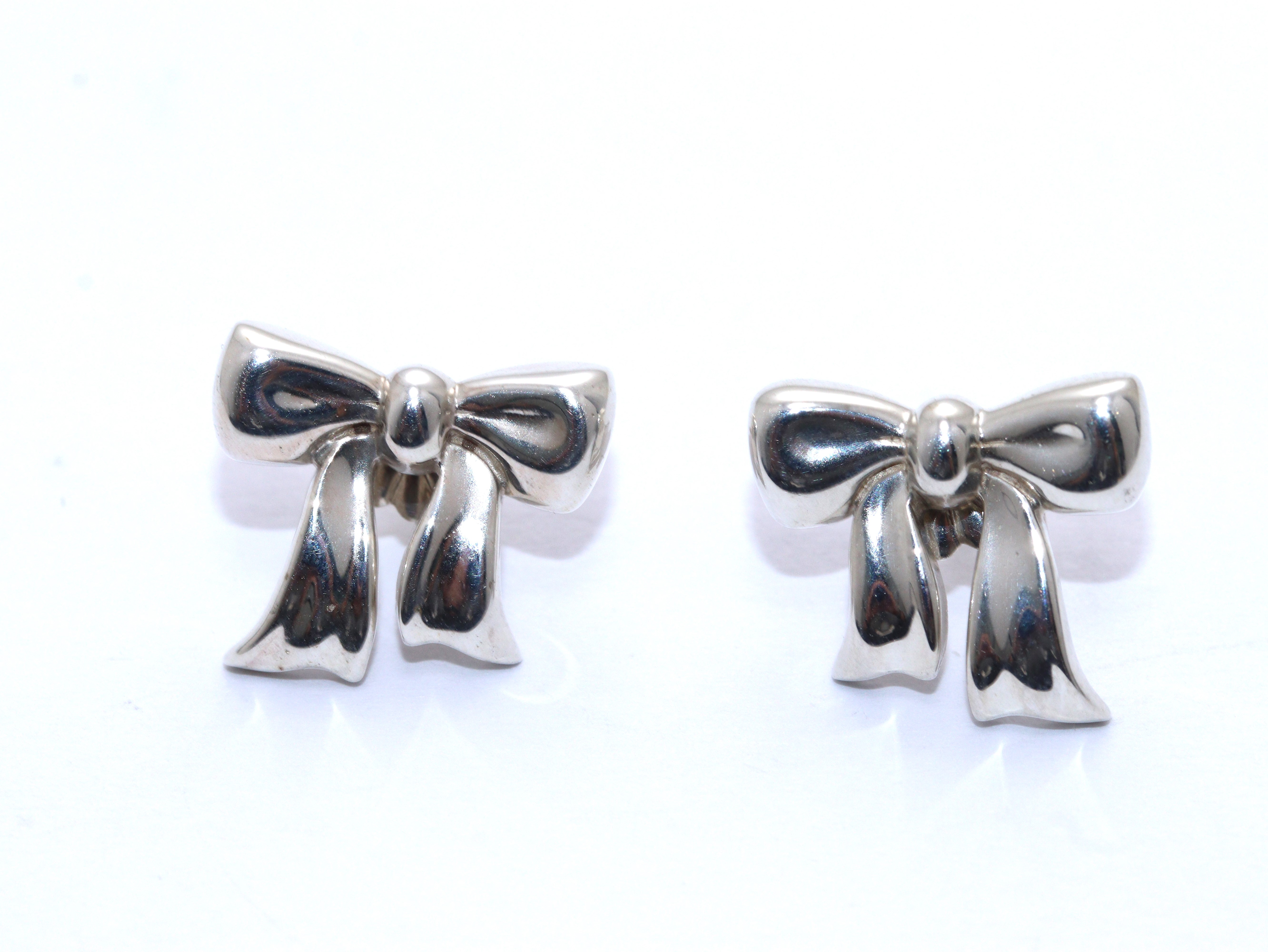 TIFFANY&CO ティファニー 1990リボンピアス/SV/3.8g 【471】N の購入