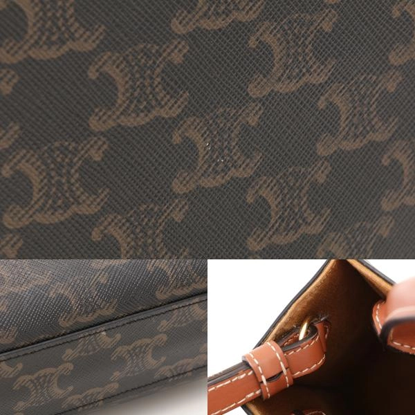 CELINE セリーヌ トリオンフ ミニバーティカルカバ タン ｐｖｃ／カーフ 194372BZK.04LU【430】2143000673961