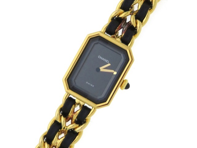 シャネル プルミエール GP クォーツ CHANEL シャネル 時計 プルミエールM クオーツ GP金具 革 女性用