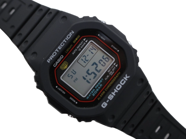 CASIO カシオ 腕時計 G-SHOCK 初代G-SHOCK 復刻モデル SS/ラバー ブラック/デジタル DW-5000R-1AJF クォーツ メンズ 2148103901836 【200】