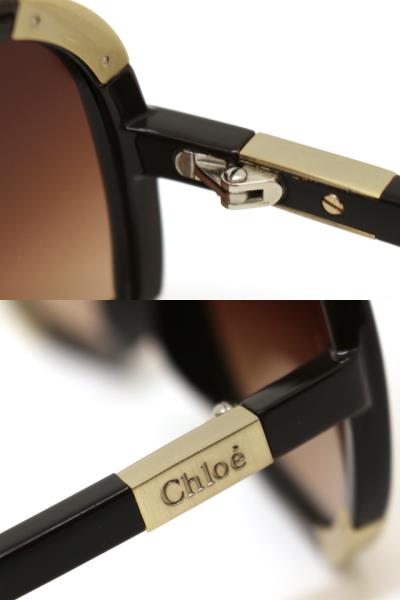 Chloe クロエ サングラス ブラウン プラスチック GP CL2119
