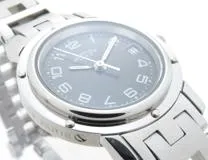 HERMES　エルメス　クリッパー　CL4.210　クオーツ　ステンレススチール　レディース腕時計　【205】