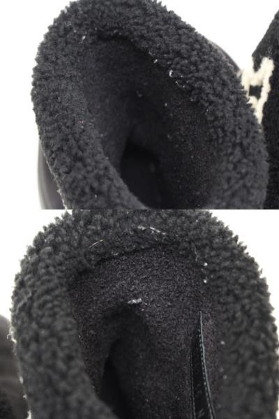 LOUIS VUITTON　ルイヴィトン　ムートンブーツ　スノードロップライン　レディース35　ブラック　スエード　2147100487756　【432】