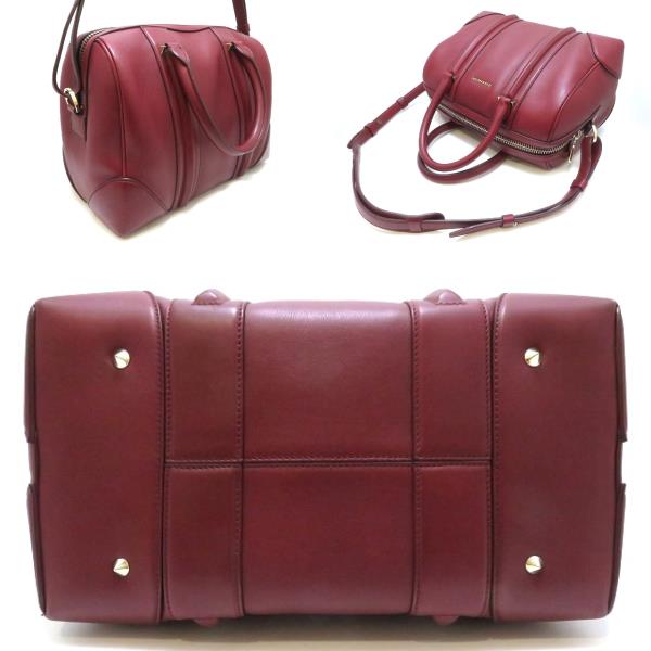 GIVENCHY ジバンシー ルクレツィア 2wayバッグ ボルドー レザー