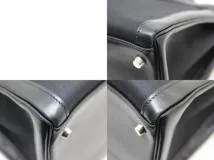 HERMES エルメス ケリーラキ40 ハントバッグ ショルダーバッグ □I ブラック SV 2120000296376【472】