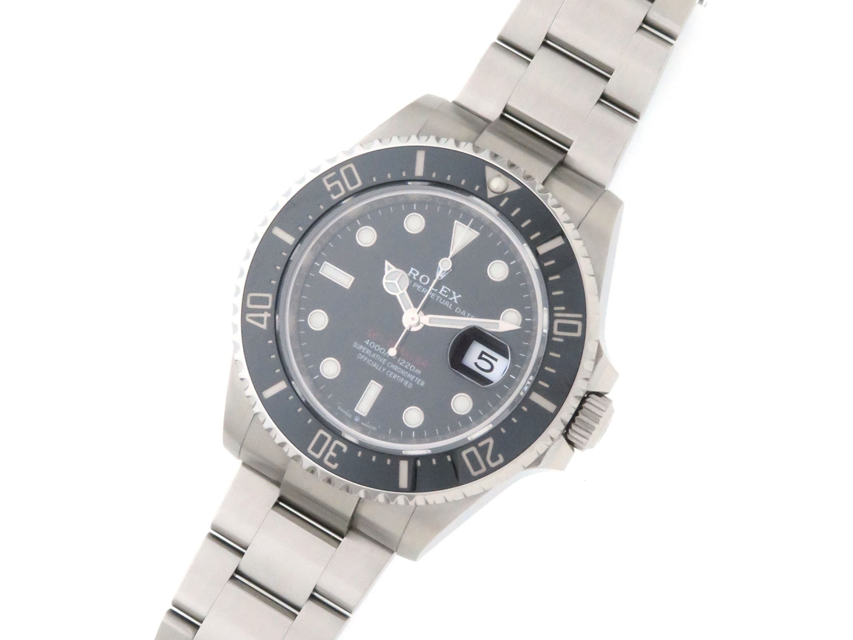 2020年8月 Rolex ロレックス シードゥエラー 126600 Ss 赤シード ブラック文字盤 メンズ 自動巻き 1 220m防水 432 の購入なら 質 の大黒屋 公式
