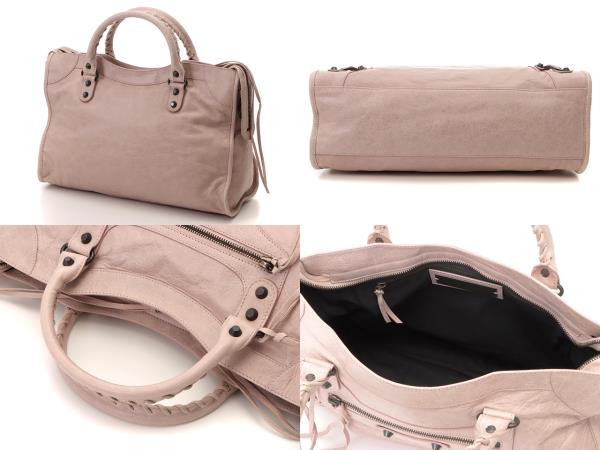BALENCIAGA バレンシアガ ザ・シティ ピンク レザー【472