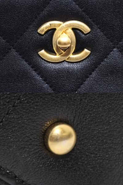 CHANEL　シャネル　バッグ　マトラッセ トートバッグ　ブラック/GP　レザー　AS3508　2022秋冬　2148103564338　【200】