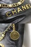 CHANEL シャネル CHANEL22 シャネル22 ミニ ブラック GP ゴールド金具 カーフ ヴィンテージ加工 2120000324758【200】