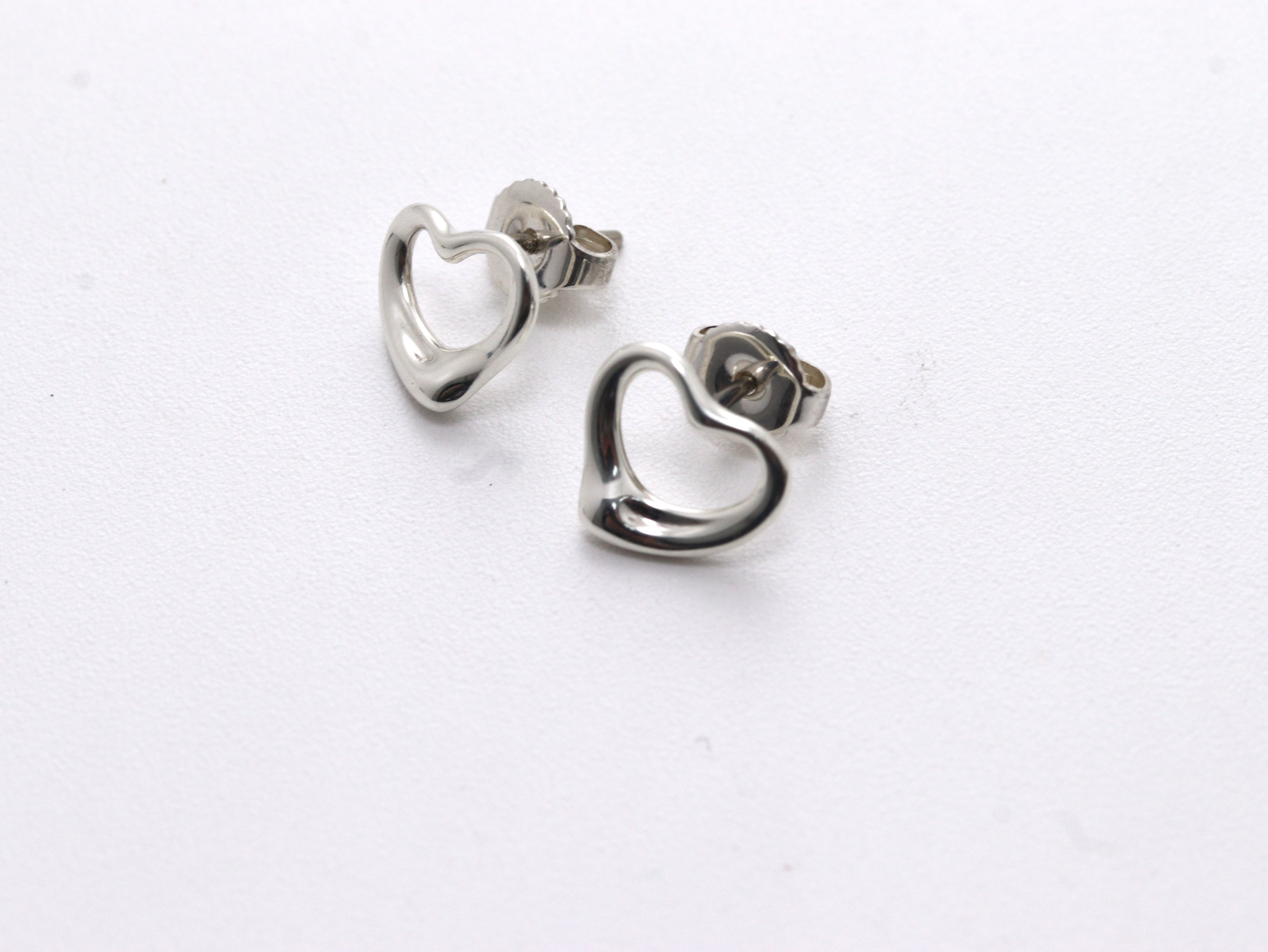極美品 オールドティファニー ダブル ハート コンビピアス シルバー k14 極美品 オールドティファニー ダブル ハート コンビピアス
