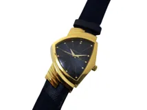 HAMILTON ハミルトン 腕時計 ベンチュラ ブルー GP/革 H243010 クォーツ レディース 2148103913037 【200】