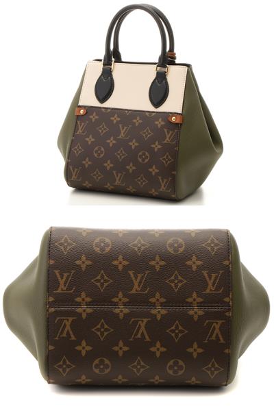 LOUIS VUITTON ルイヴィトン M45388 フォールド・トートPM モノグラム  クレーム/カーキ/ノワール【472】2141300292677