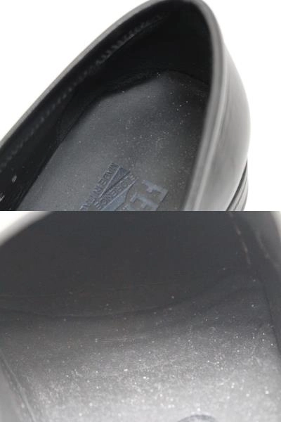 Salvatore Ferragamo フェラガモ 靴 ガンチーニモカシン メンズ5(約23.5~24cm) ブラック カーフ 0686084 参考定価:¥121,000- (2143300222944) 【200】