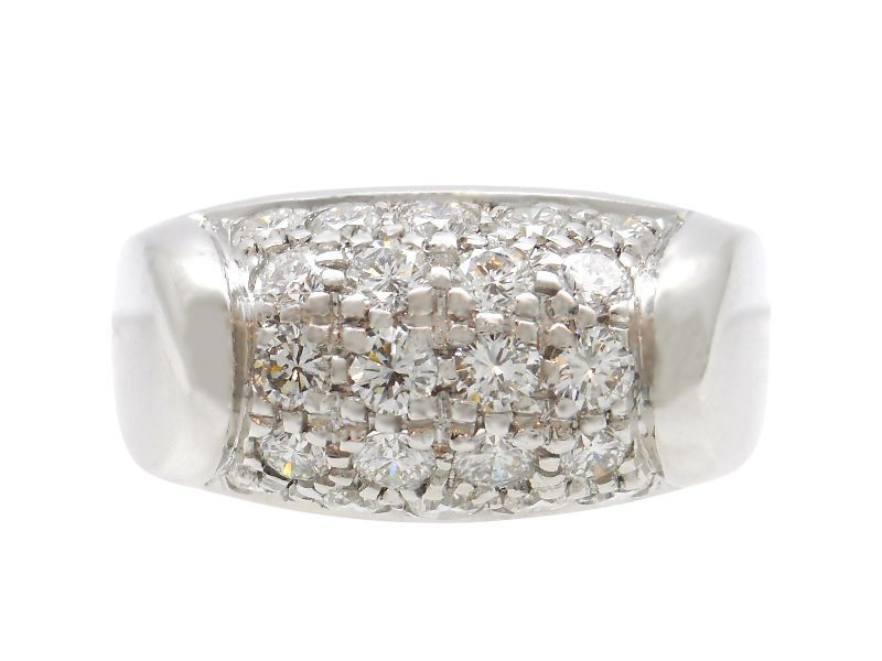 BVLGARI ブルガリ トロンケット リング 指輪 WG ホワイトゴールド D