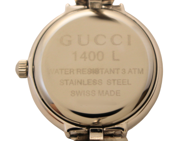 GUCCI グッチ 腕時計 バングルウォッチ ピンクシェル SS 1400L