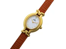 FENDI フェンディ 腕時計 カメレオン GP/革 シルバー 640L クォーツ