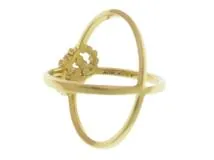 GUCCI　グッチ　GGランニングロゴクロスR　K18ゴールド　ダイヤモンド　4.3g　＃8　【431】2143100507623