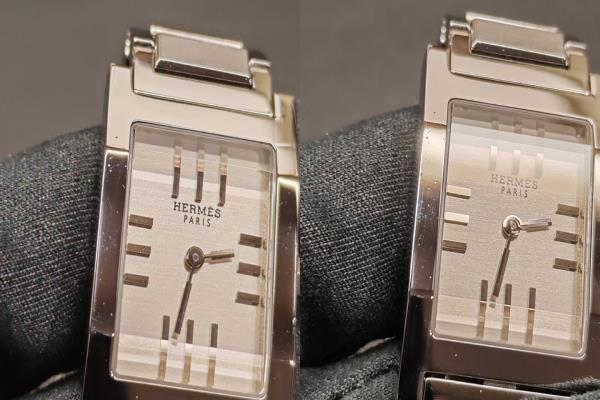 HERMES エルメス タンデム TA1.210 シルバー クォーツ