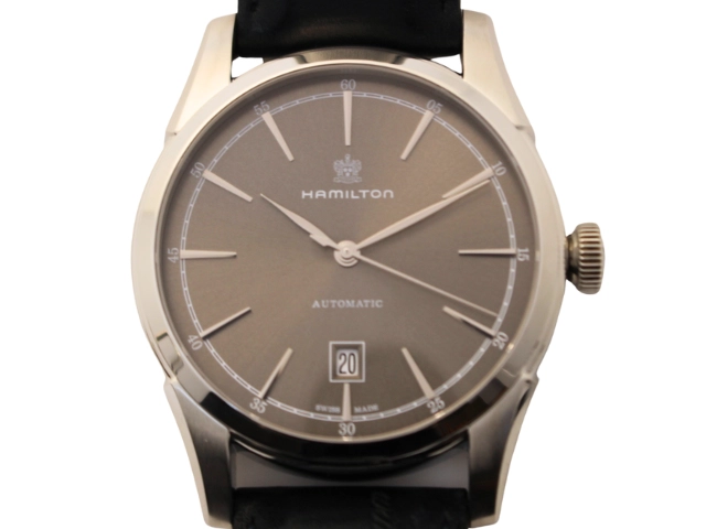 HAMILTON ハミルトン 腕時計 アメリカン クラシック スピリット オブ リバティ グレー SS/革 H42415691 自動巻き メンズ 2147100578447 【200】