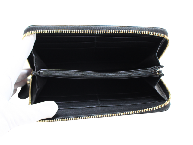 グッチ ロング ウォレット レザー財布 ダブルG ジップアラウンドウォレットブラック レザー | GUCCI公式