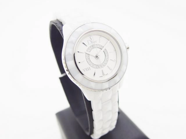 Dior ディオール 腕時計 オンユイット CD1221E2 ホワイト