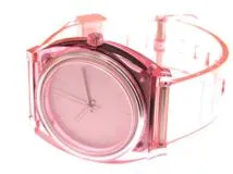 NIXON　ニクソン　タイムテラーP　ステンレス/シリコン　A1193146　クォーツ　ピンク文字盤　レディース腕時計【431】2148103684562