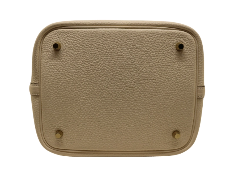 HERMES エルメス ピコタンロックMM ハンドバッグ ナタ B刻 2023年 トリヨンクレマンス GP ゴールドメッキ金具 2120000352102【200】