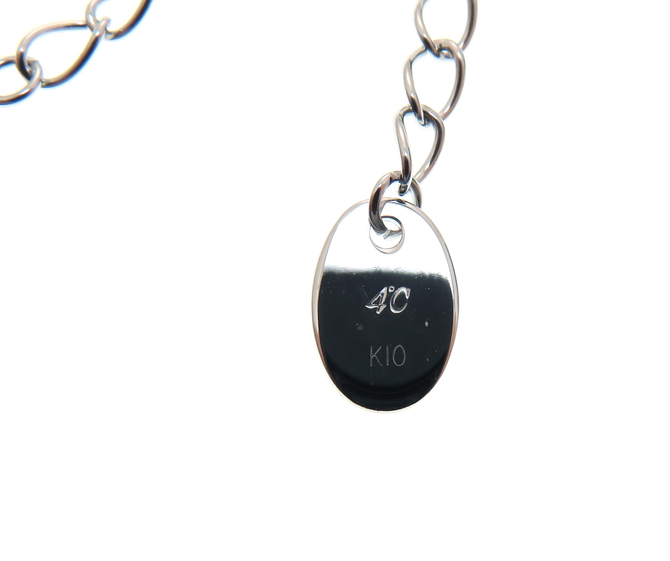 4℃ ヨンドシー ハートネックレス K10ホワイトゴールド