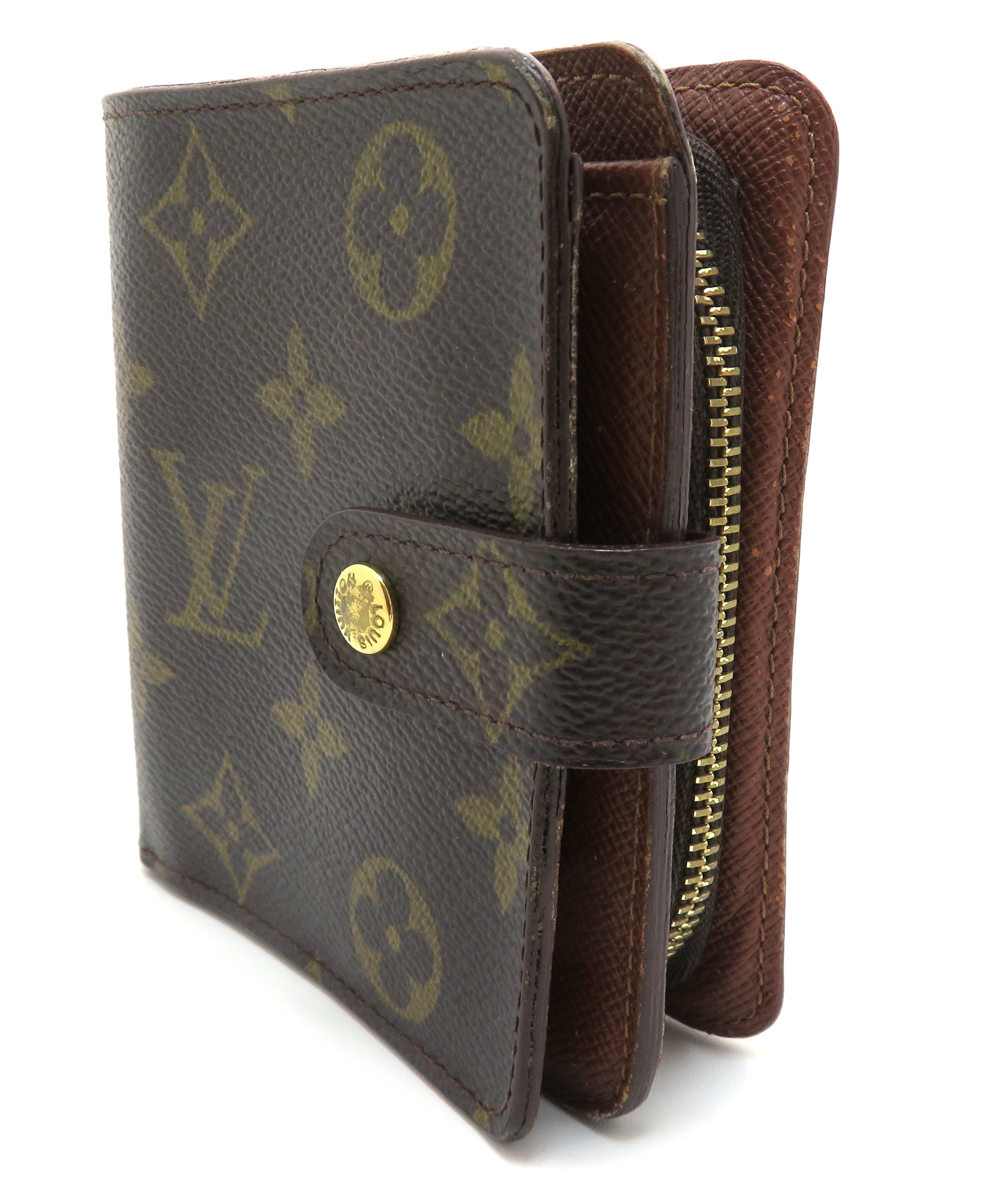 LOUIS VUITTON　ルイヴィトン　コンパクト・ジップ　M61667　モノグラム　【205】 image number 2