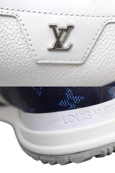 LOUIS VUITTON ルイヴィトン 靴 ランアウェイ・ライン スニーカー メンズ9(約27.5cm) マリーヌ レザー 1ADG4C 参考定価:¥174,900-