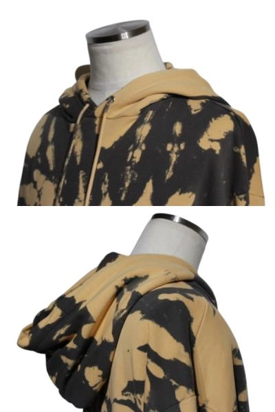 CELINE セリーヌ 衣類 ルーズフーディパーカー メンズM オレンジ/グレー コットン 2Y91B333U (2143000724397) 【200】