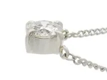 JEWELRY　貴金属・宝石　ネックレス　PT850　プラチナ　ダイヤモンド　5.4g　一粒ダイヤ（2120500280578）【200】