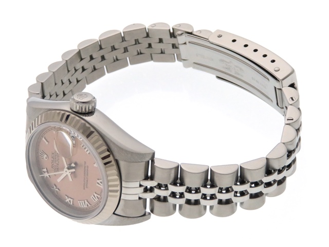 ロレックス 時計 レディース 自動巻き デイトジャスト ピンク文字盤 Ss Wg 436 の購入なら 質 の大黒屋 公式
