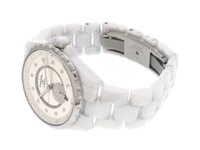 CHANEL H4345 J12-365 11P ダイヤモンド 腕時計 セラミック セラミック ユニセックス