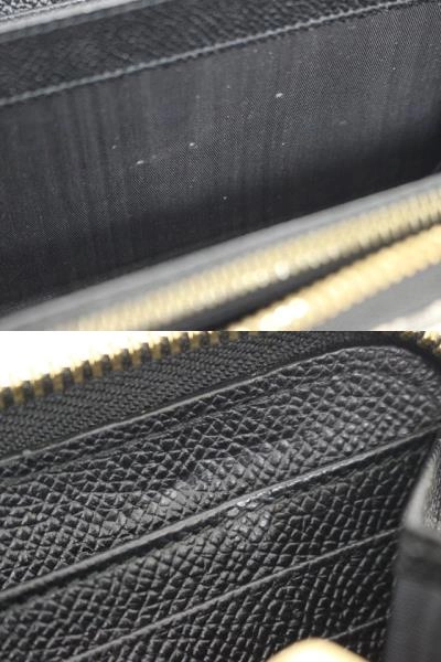 DOLCE&GABBANA ドルチェアンドガッパーナ 財布 ラウンド長財布 ブラック レースプリントレザー (2120000310447) 【200】