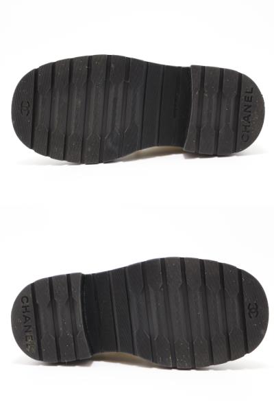 CHANEL シャネル ブーツ レディース37 ラムスキン カーフスキン CHANEL シャネル ブーツ レディース37 ラムスキン カーフスキン