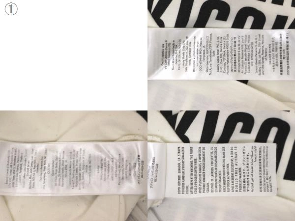 GUCCI グッチ 衣類 アディダスコラボロゴTシャツ メンズM ホワイト/ブラック コットン 616036 (2148103854804) 【200】