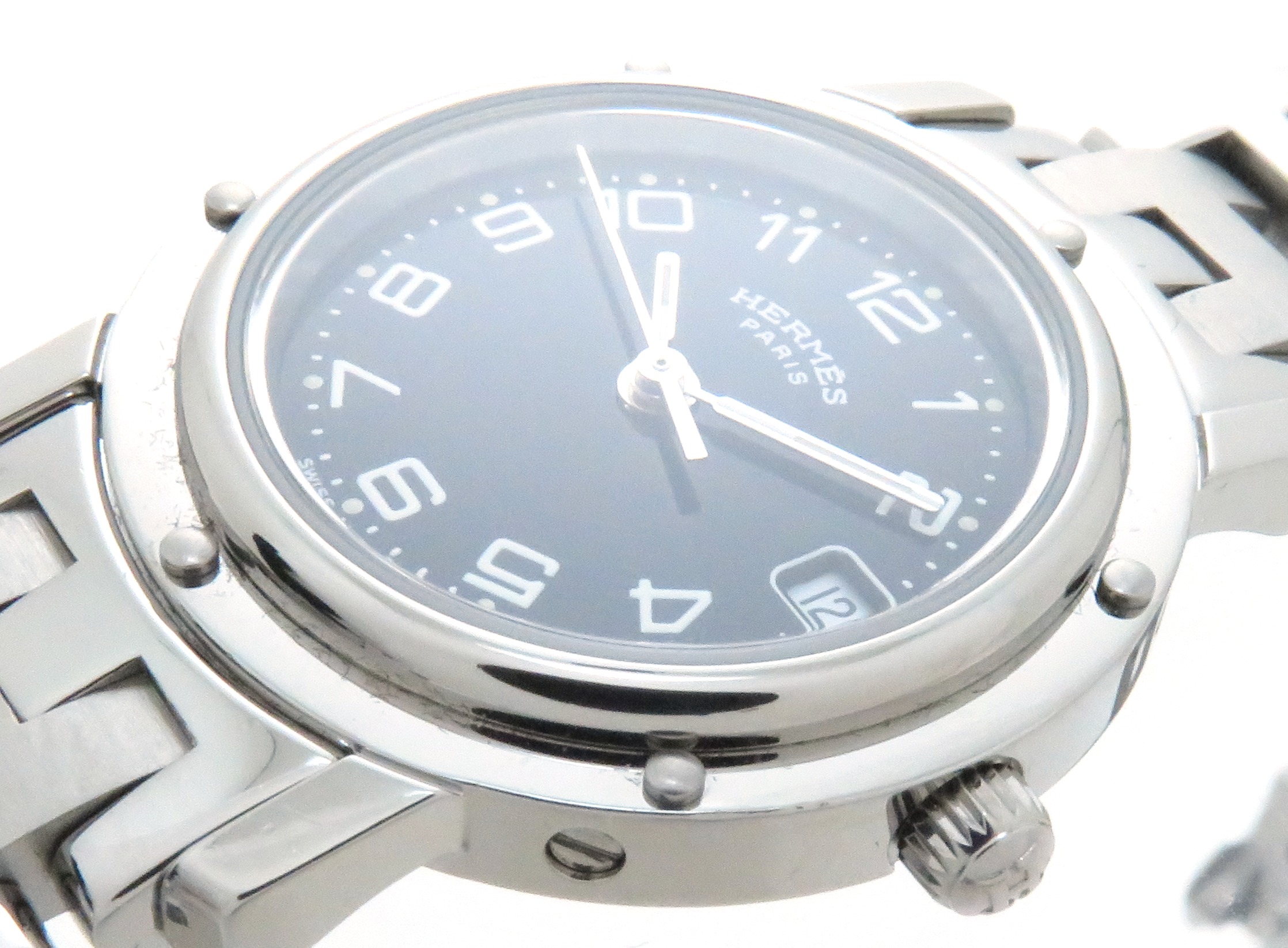 HERMES エルメス クリッパー CL4.210 クオーツ ステンレススチール レディース腕時計 【205】の購入なら「質」の大黒屋（公式）
