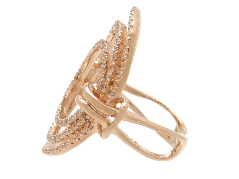 JEWELRY　貴金属・宝石　リング　指輪　K18　ピンクゴールド　D　ダイヤモンド　0.50ct　7.3g　約11号