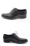 PRADA プラダ 靴 ドレスシューズ メンズ7ハーフ(約26.5cm) ブラック 革 2EA141 (2120500256962) 【200】