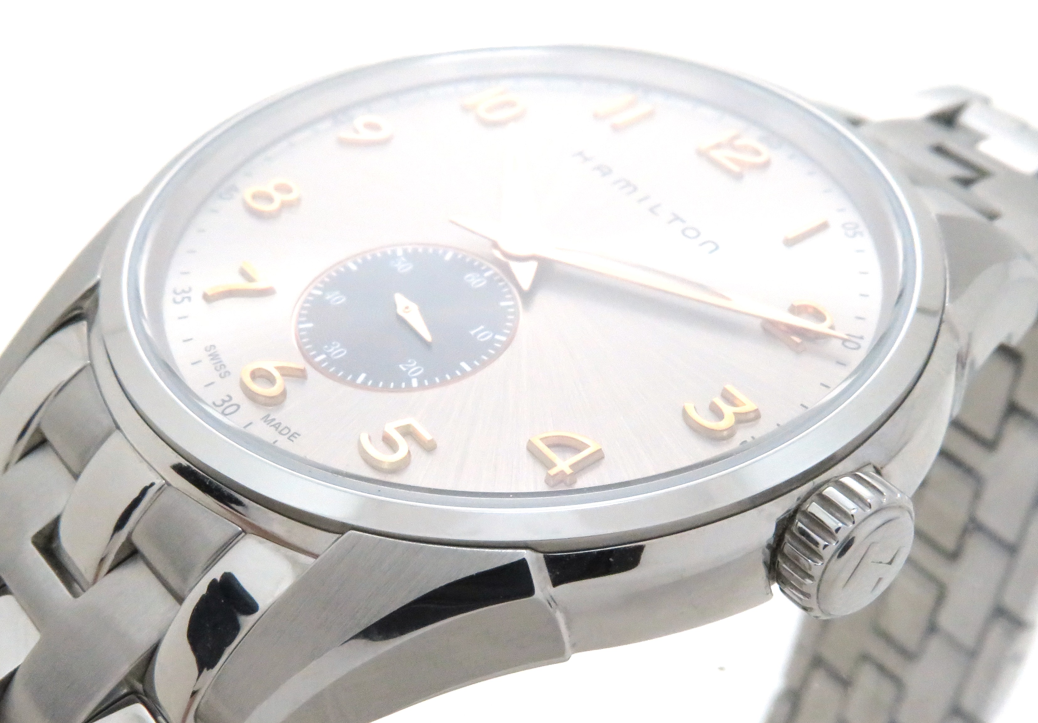 HAMILTON　ハミルトン　ジャズマスター シンライン　H384110　ステンレススチール　クオーツ　メンズ腕時計　【205】