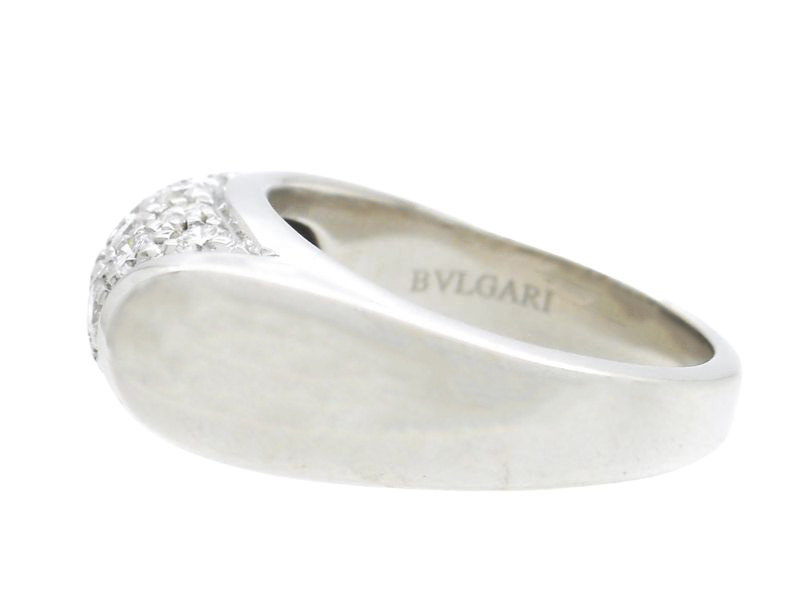 BVLGARI ブルガリ トロンケット リング 指輪 WG ホワイトゴールド D