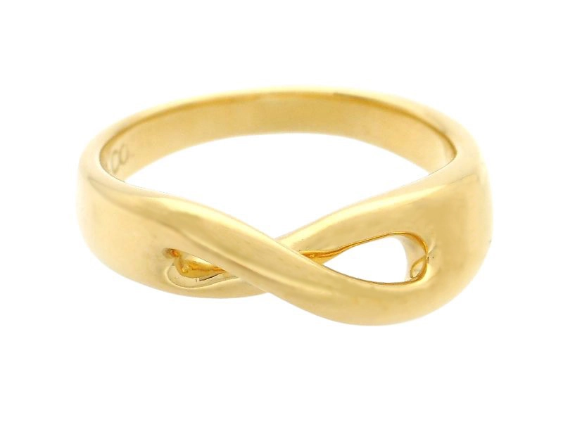 ティファニー インフィニティ リング 指輪 10号 K18イエローゴールド