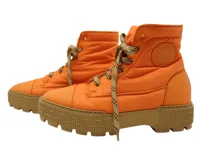 HERMES エルメス フレッシュ ショートブーツ メンズ39 オレンジ