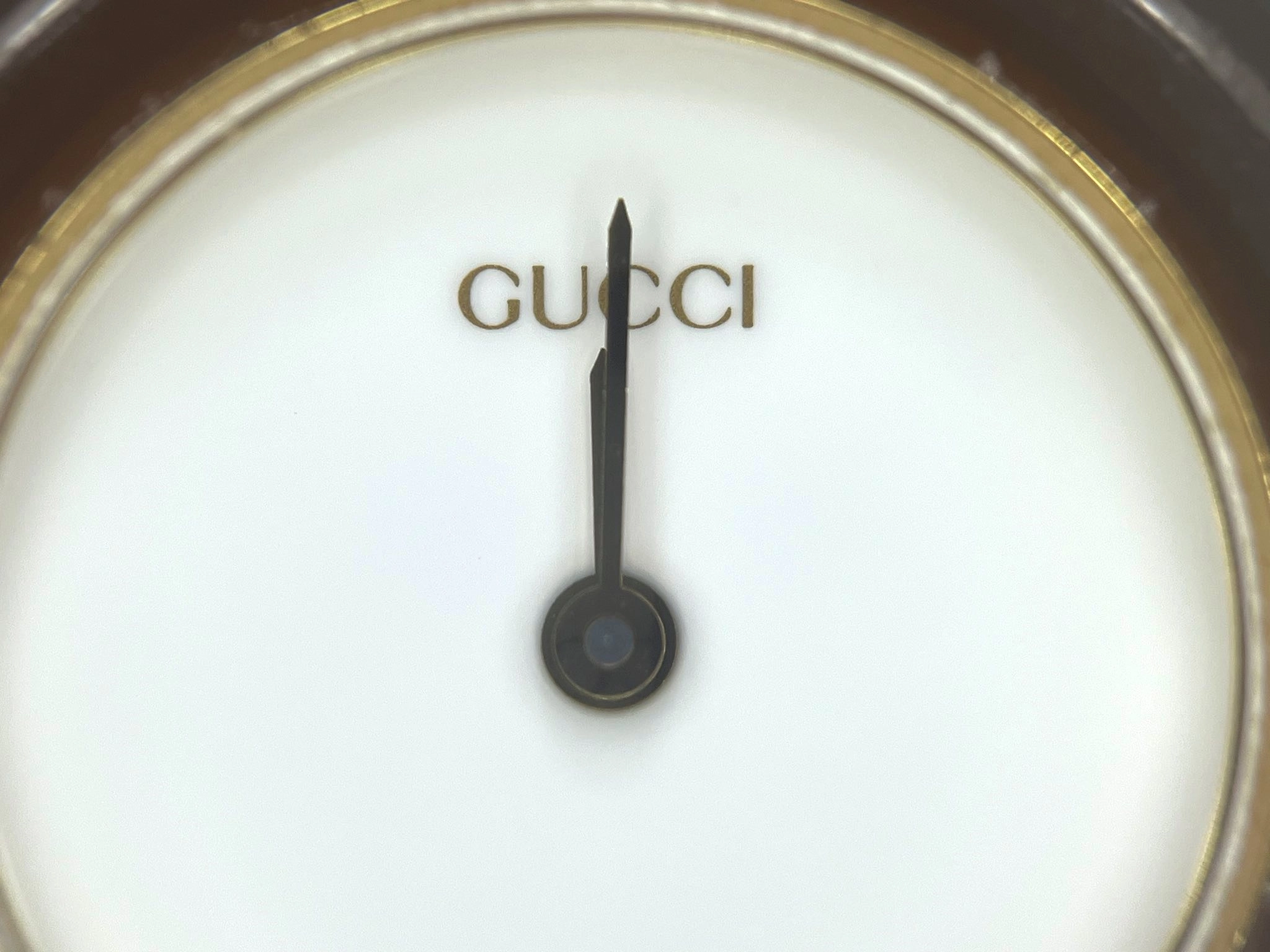 GUCCI グッチ 腕時計 チェンジベゼルウォッチ 11/12.2 GP ホワイト文字盤 クォーツ【472】TS