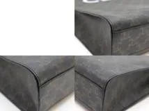 CELINE　セリーヌ　トートバッグ　トリオンフ　バーティカルカバ　ミディアム　ブラック/ブラウン　PVC　194432CIM.38NO　2148103798337　【中古】【大黒屋】【200】