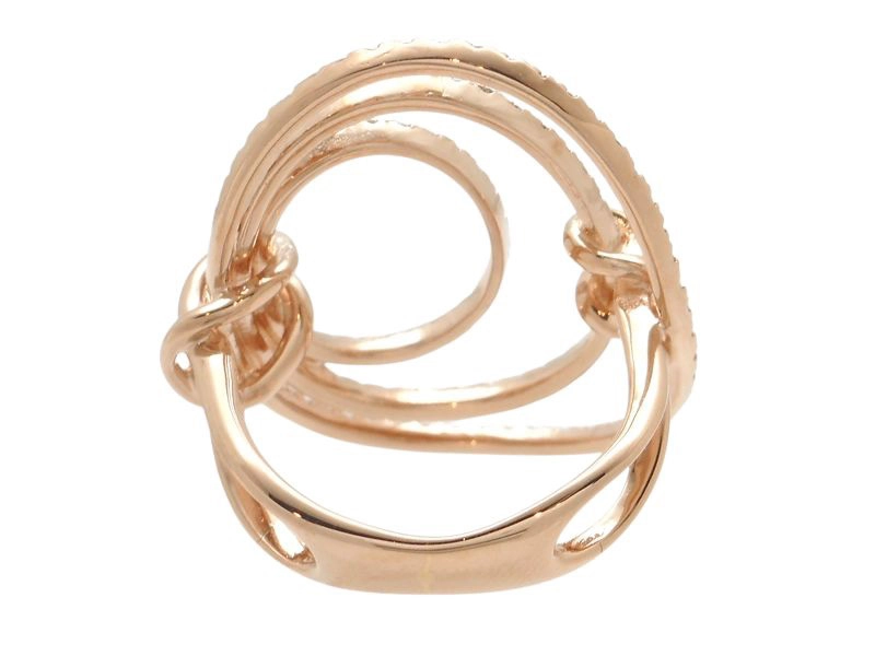 JEWELRY　貴金属・宝石　リング　指輪　K18　ピンクゴールド　D　ダイヤモンド　0.50ct　7.3g　約11号